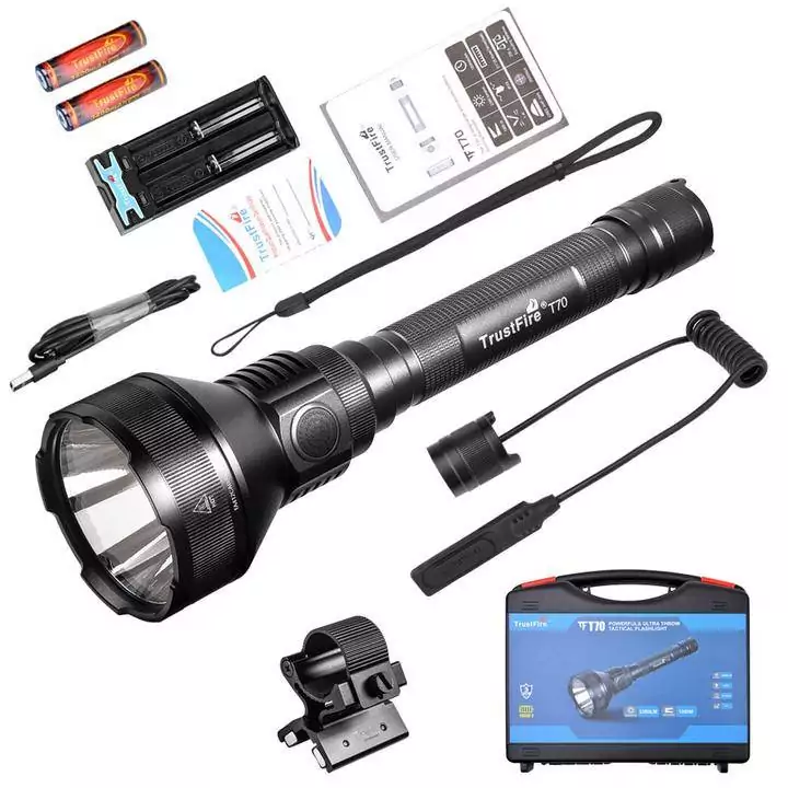 TrustFire T70 2300lumen, 1000m Hunting Flashlight SET