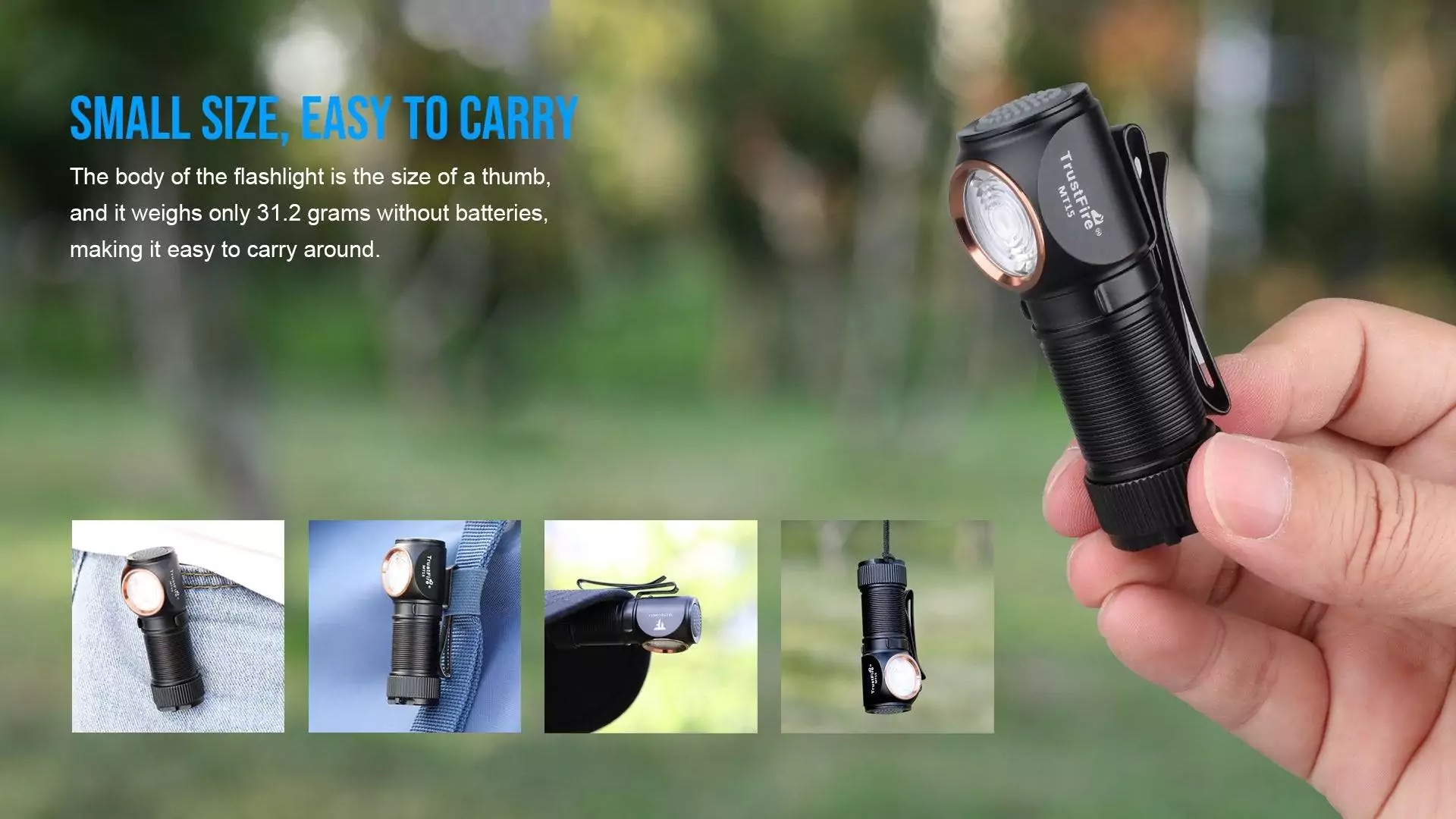 TrustFire MT15, 1000lumen, 105m - Image 16