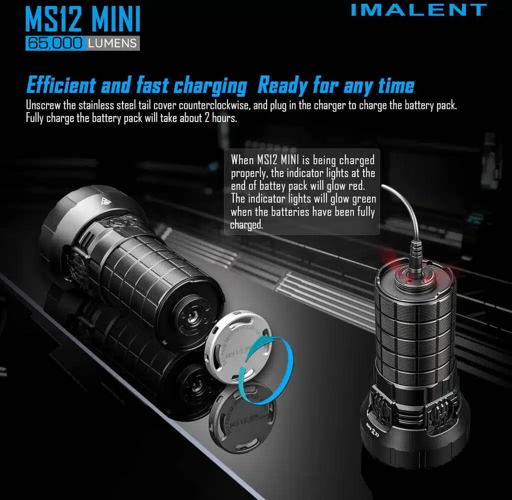 Imalent MS12 mini-C, 65000lm, 1036m Throw - Image 9