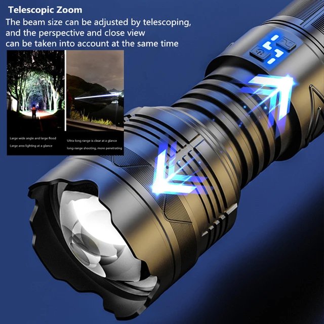 10,000 Lumens Laser LED Torch – Unmatched Power, Precision, and Performance - Image 4
