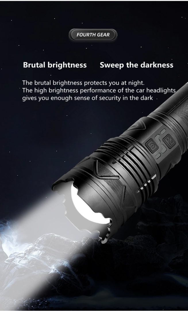10,000 Lumens Laser LED Torch – Unmatched Power, Precision, and Performance - Image 9