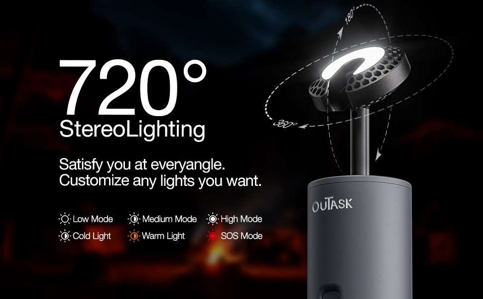 telescopic camping light