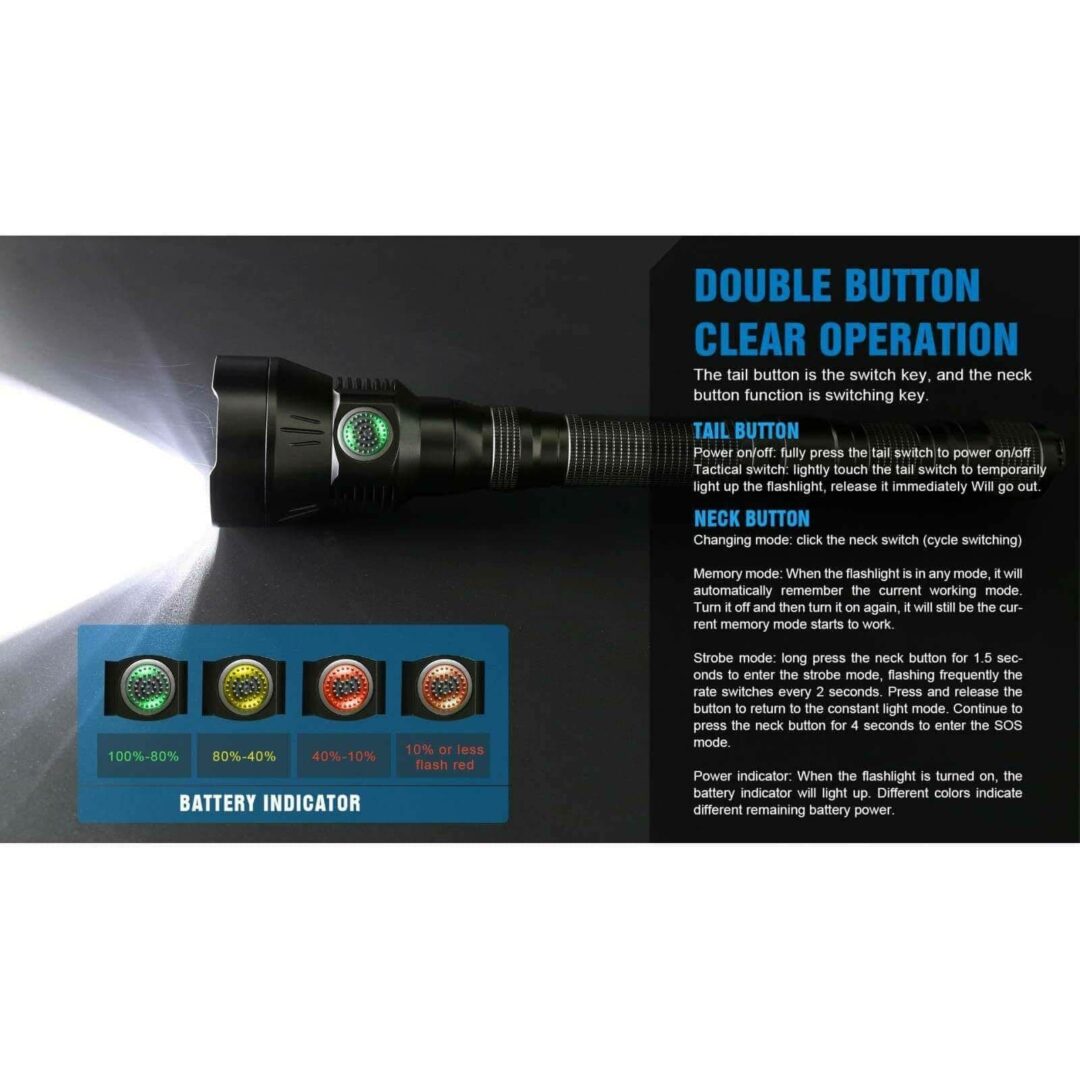 TrustFire 3T6 Pro, 5200lm, 602m - Image 5