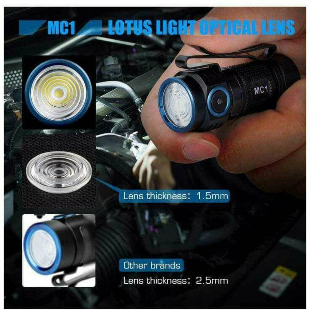 TrustFire MC1 1000 Lumen, 129m Throw Rechargeable EDC Flashlight - Image 6