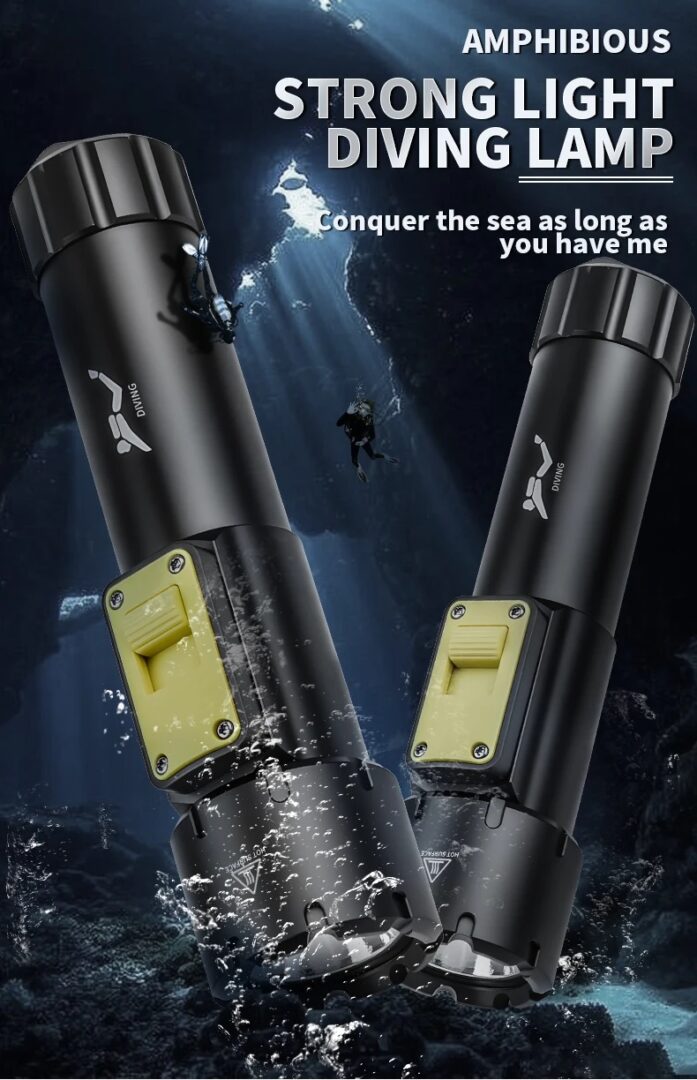 8000 lm Ultimate Torch® D-611 Pro Diving Flashlight –Beast of the Depths - Image 4