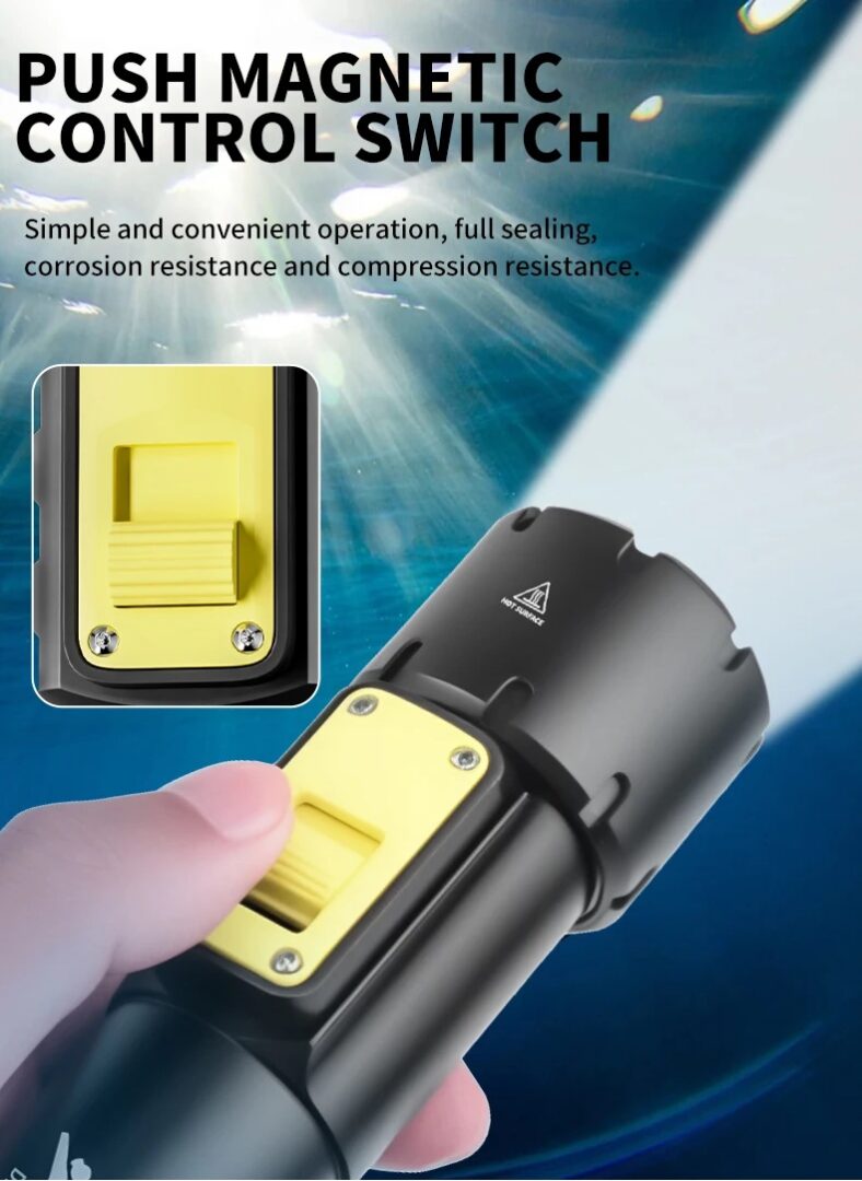 8000 lm Ultimate Torch® D-611 Pro Diving Flashlight –Beast of the Depths - Image 9