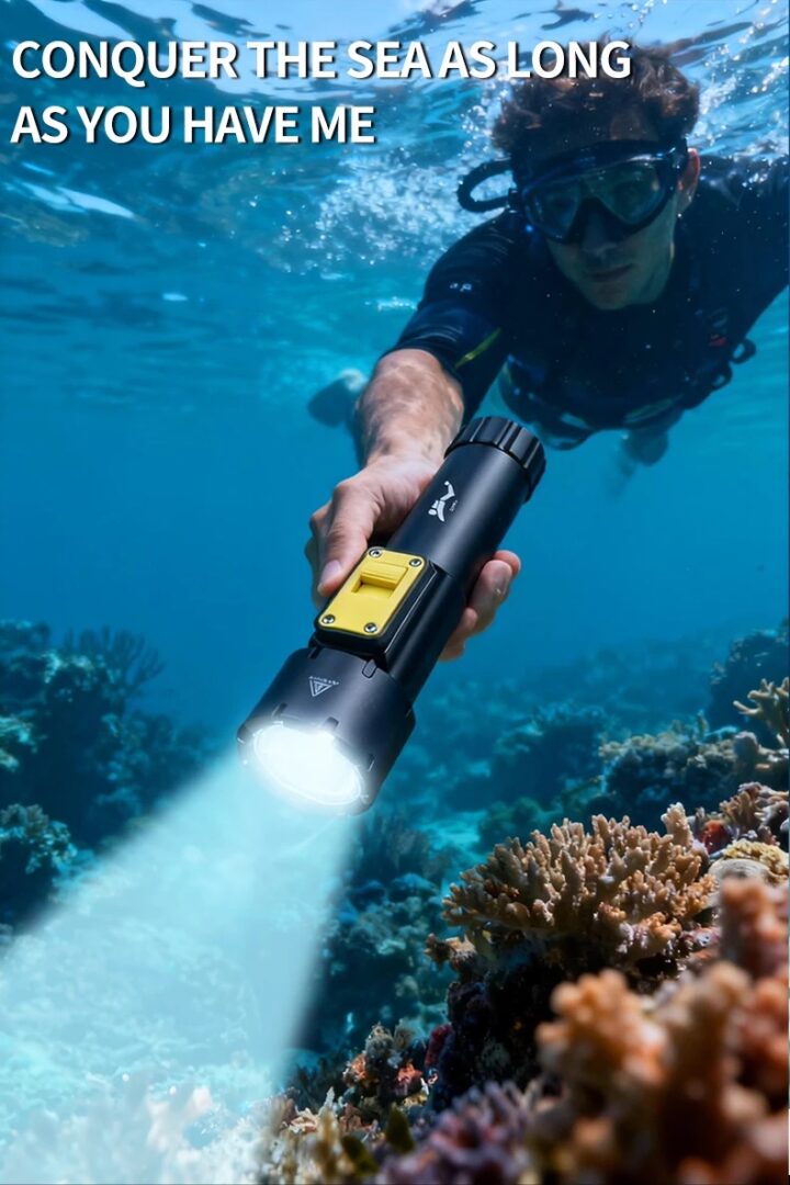 8000 lm Ultimate Torch® D-611 Pro Diving Flashlight –Beast of the Depths - Image 3