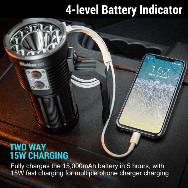 Wurkkos TS32 13000 Lumen 584m Dual-Beam Rechargeable LED Flashlight - Image 2