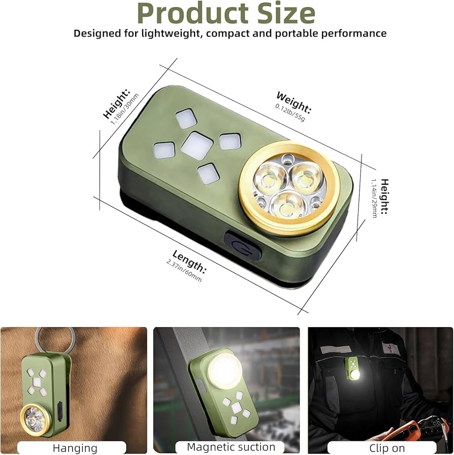 Ultimate Oclip 500LM Rechargeable EDC Flashlight – Compact Power in Your Pocket - Image 11