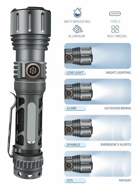 5000LM EDC Flashlight โ Your Ultimate Everyday Carry Companion - Image 3