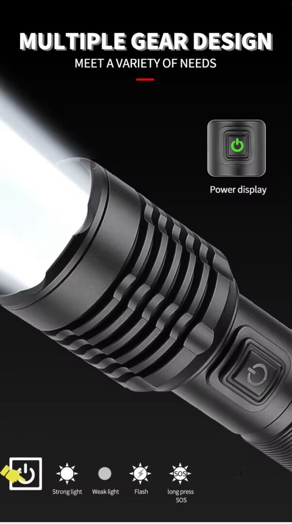 Ultimate Torch 8,000LM Tactical EDC Flashlight – Limited Edition - Image 3