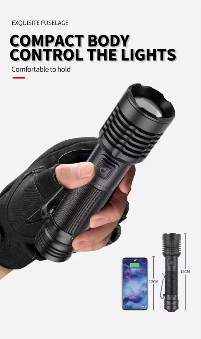 Ultimate Torch 8,000LM Tactical EDC Flashlight – Limited Edition - Image 2