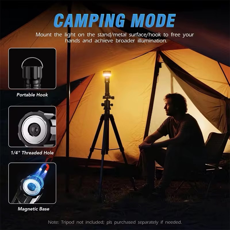 Ultimate Torch 12,000LM Dual Beam Flashlight – Limited Edition Blue | 26,800mAh | USB-C Rechargeable - Image 4