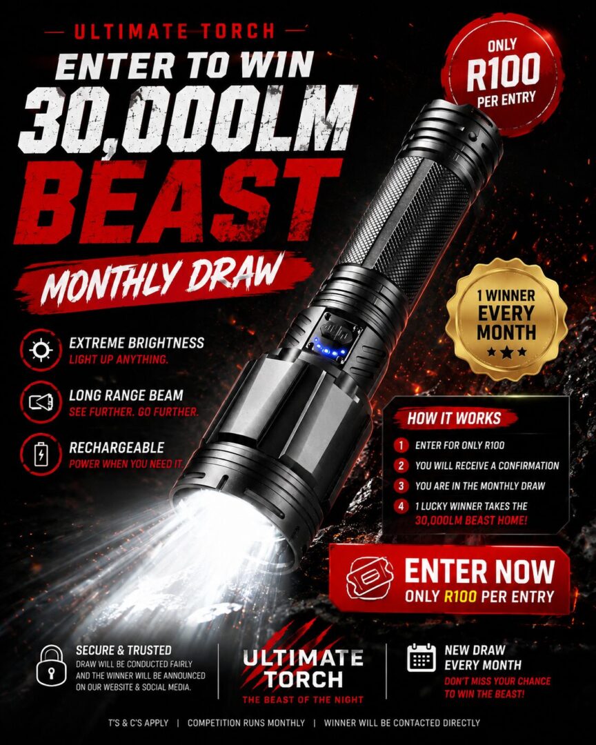 ULTIMATE TORCH 30,000LM GIVEAWAY