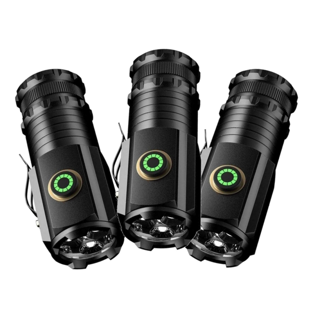 2,000 Lumens Kleinbaas Triple Combo – 3 Flashlights
