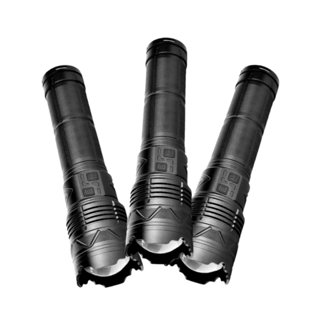 10,000 Lumens Ultimate Torch Triple Combo – 3 Flashlights
