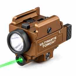 Ultimate Torch 1500LM weapon light with green laser and quick-release rail mount